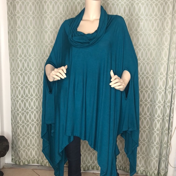 Teal Poncho - Picture 10 of 11
